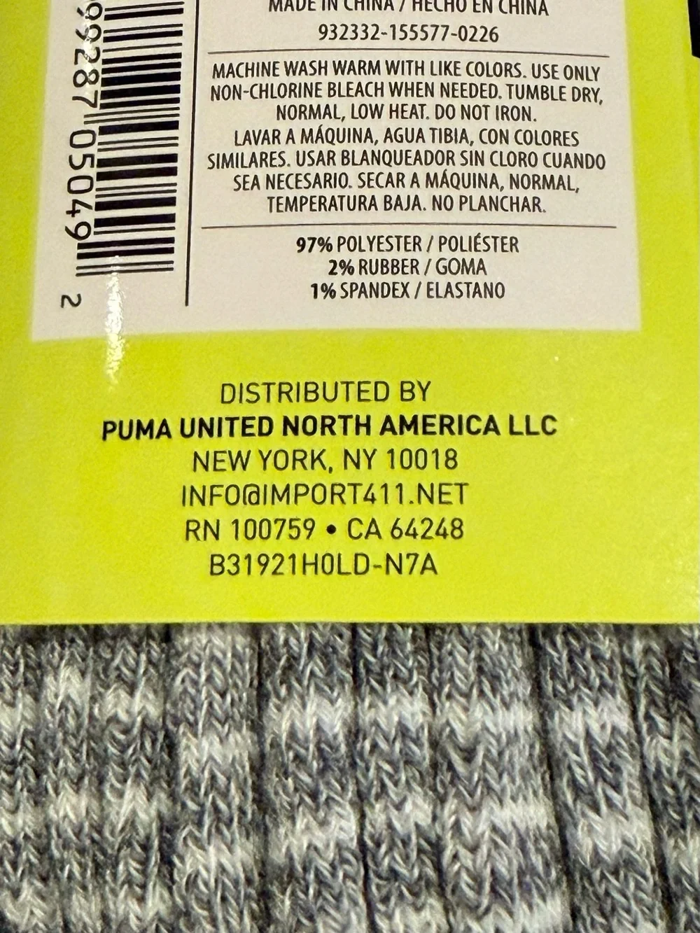 NWT Puma kids 10 pair low cut Dry Cell Moisture Wicking socks